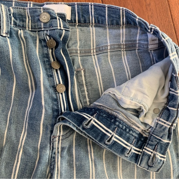 Boyish Brand Anthropologie Size 30 Brady Jeans They Made Me a Criminal Striped - Picture 5 of 9